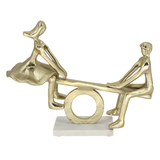 ESCULTURA PAREJA ORO