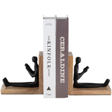 WOOD MAN BOOKENDS