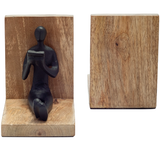 WOOD MAN BOOKENDS
