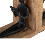 WOOD MAN BOOKENDS