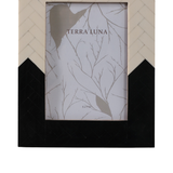 PORTARETRATO ESPIGA IVORY/ BLACK 5X7