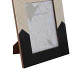 PORTARETRATO ESPIGA IVORY/ BLACK 4X6