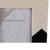 PORTARETRATO ESPIGA IVORY/ BLACK 5X7