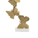 ESCULTURA MARIPOSA DORADA
