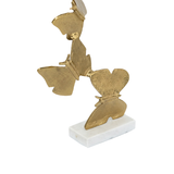 ESCULTURA MARIPOSA DORADA