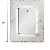 WHITE MARBLE FRAME L