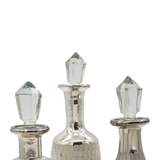 SETX3  BOTELLAS DE VIDRIO  PLATEADO