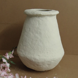 PAPEL MACHE JARRON NATURAL L