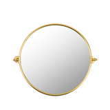 ESPEJO CIRCULAR CON BORDE DORADO